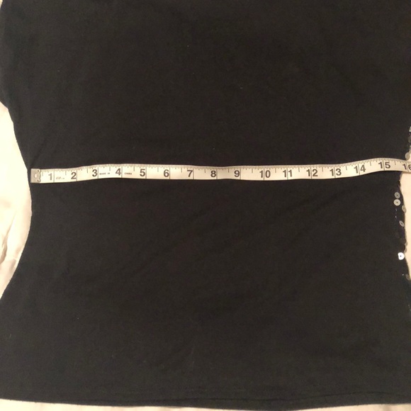 Dots Cold Shoulder Sequined Top - Picture 4 of 5